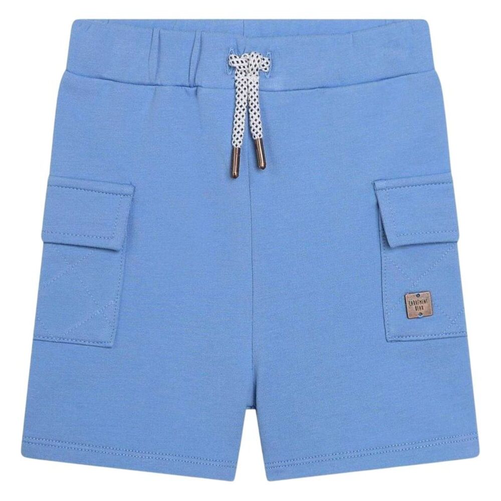 Carrement Beau Boys Jersey Relaxed Fit Cargo Shorts / Blue